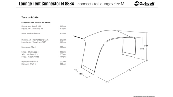 Outwell Lounge Tent Connector M